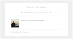 Desktop Screenshot of aashishtripathee.com