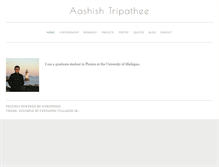 Tablet Screenshot of aashishtripathee.com